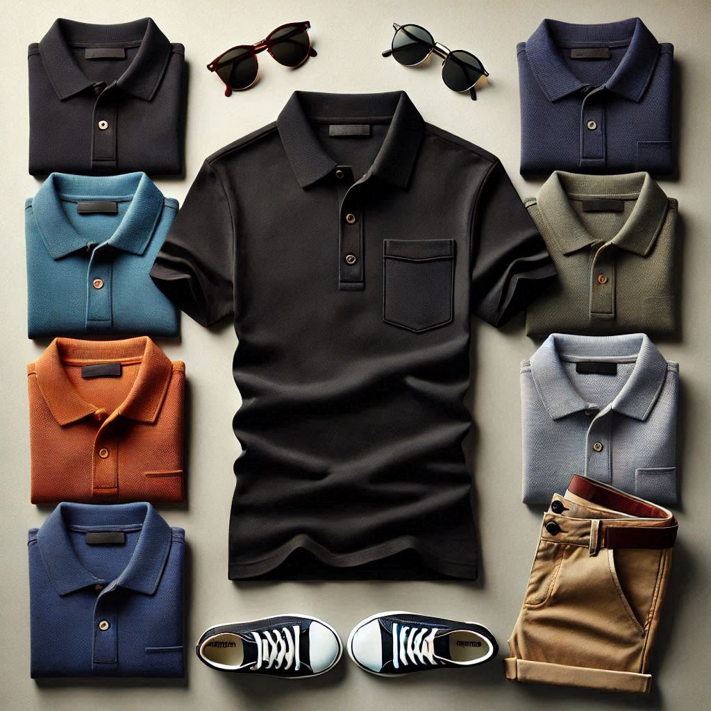 Pack of 3 Collar T-Shirt With Pocket