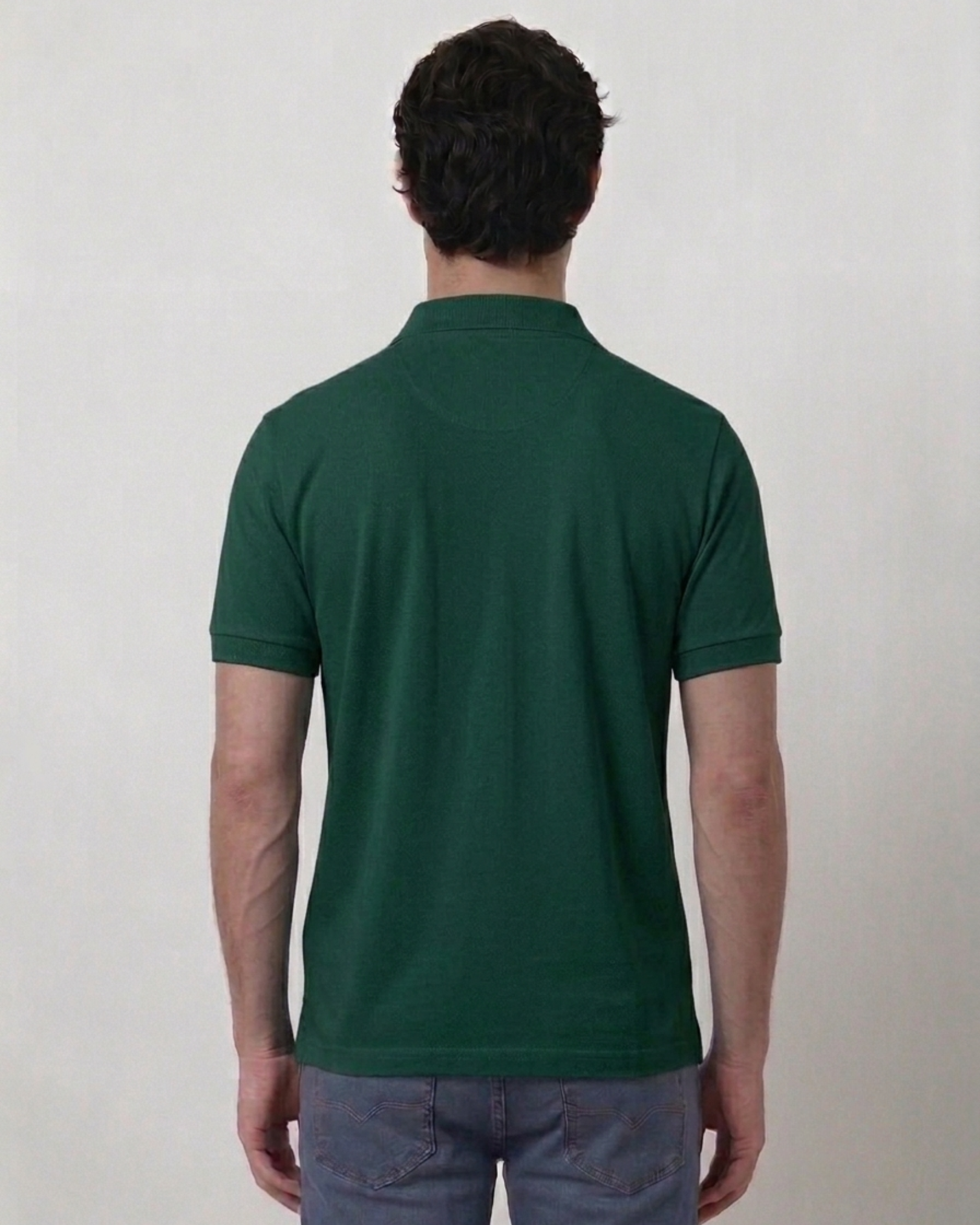 Green Collar T-Shirt With Pocket
