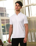 White Collar T-Shirt with Zip