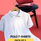 Pack of 3 Solid Collar T-shirt