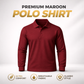Maroon Collar T-Shirts Full Sleeves