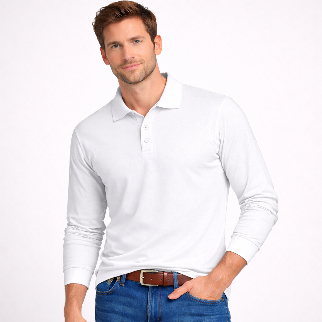 White Collar T-Shirts Full Sleeves