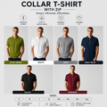 Pack of 3 Collar T-Shirt with Zip