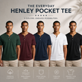 Pack of 3 Henley  T-Shirt For Men