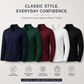 Set of 3 Collar T-Shirts Full Sleeves