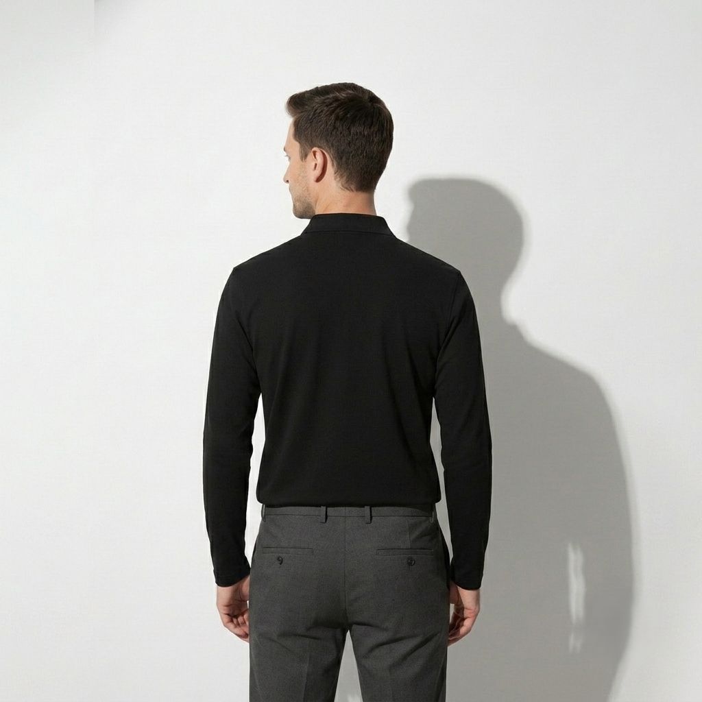 Black Collar T-Shirts Full Sleeves