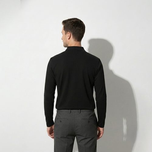Black Collar T-Shirts Full Sleeves