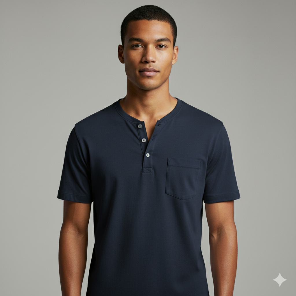 Pack of 3 Henley  T-Shirt For Men