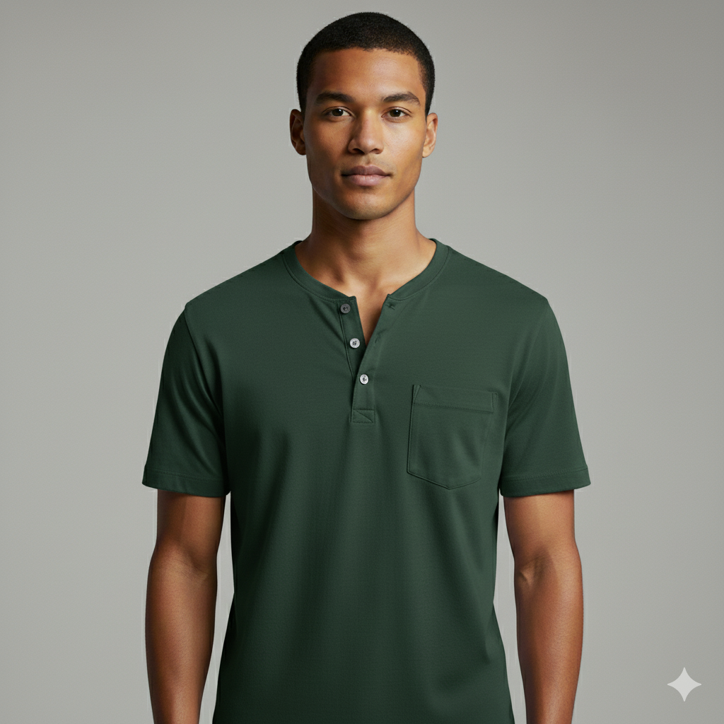 Pack of 3 Henley  T-Shirt For Men