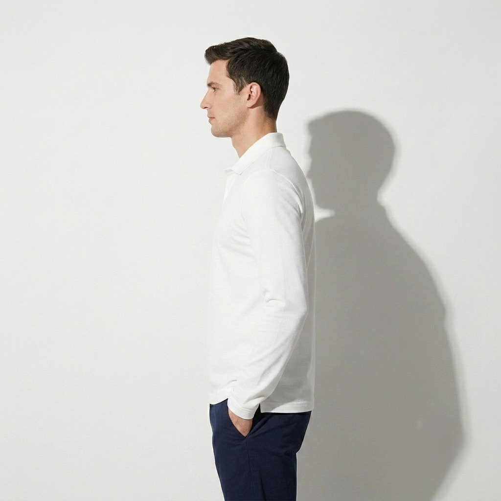 White Collar T-Shirts Full Sleeves