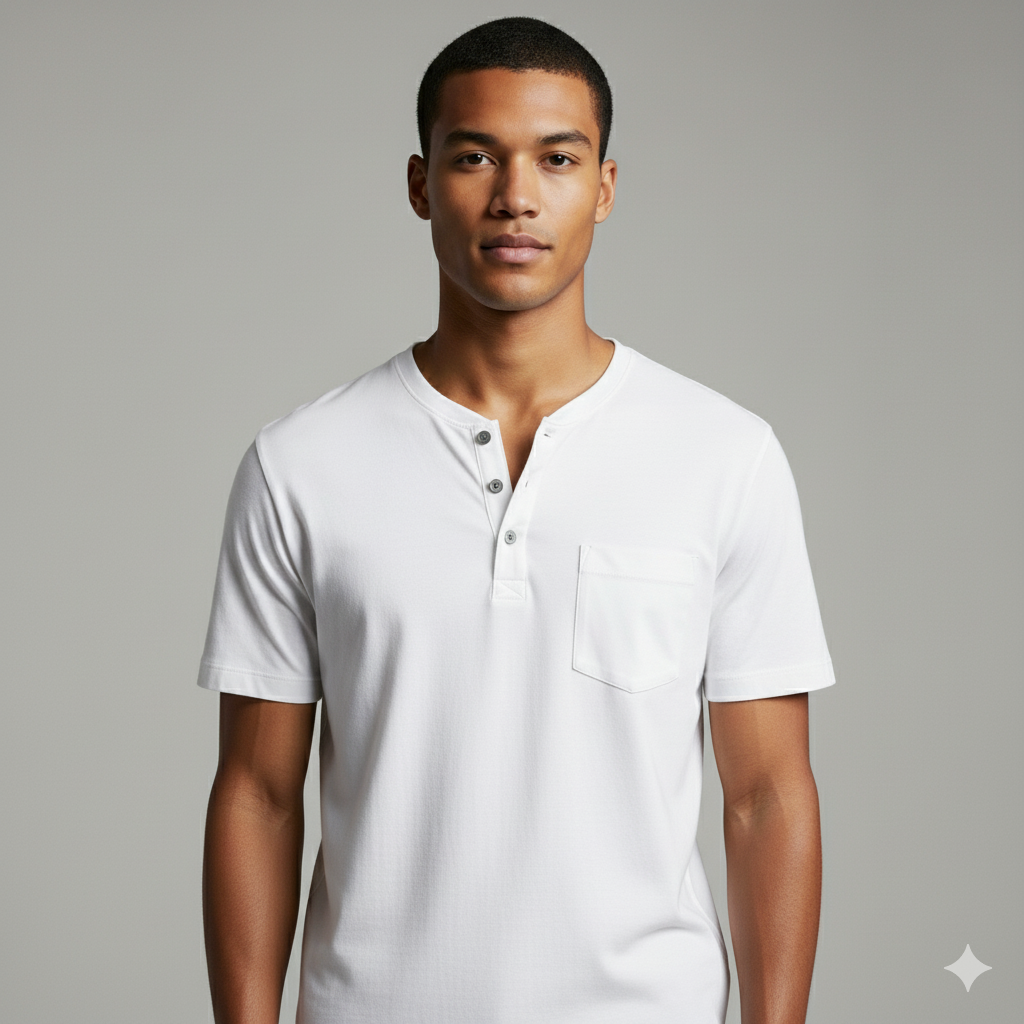 Pack of 3 Henley  T-Shirt For Men