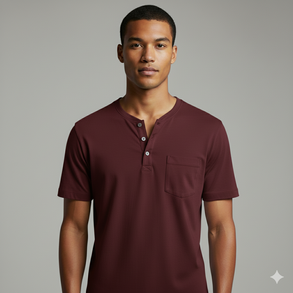 Pack of 3 Henley  T-Shirt For Men
