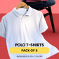 Pack of 5 Collar T-Shirts