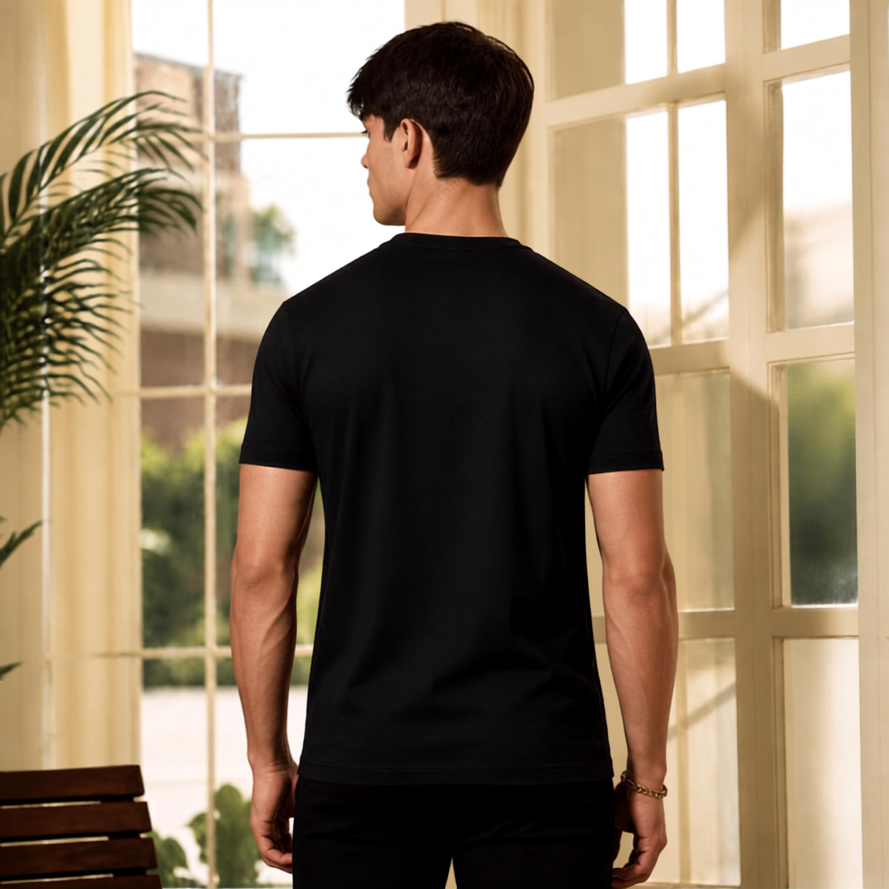 Henley Half Sleeves T-Shirt For Men
