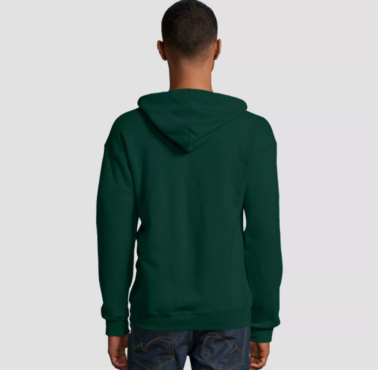 Full Zipper Solid Hoodie