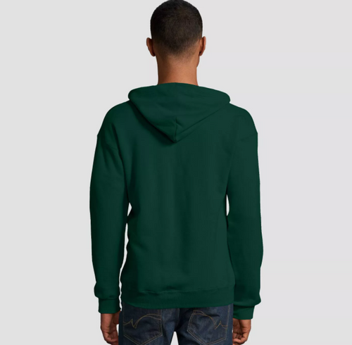 Bottle Green Zipper Hoodie
