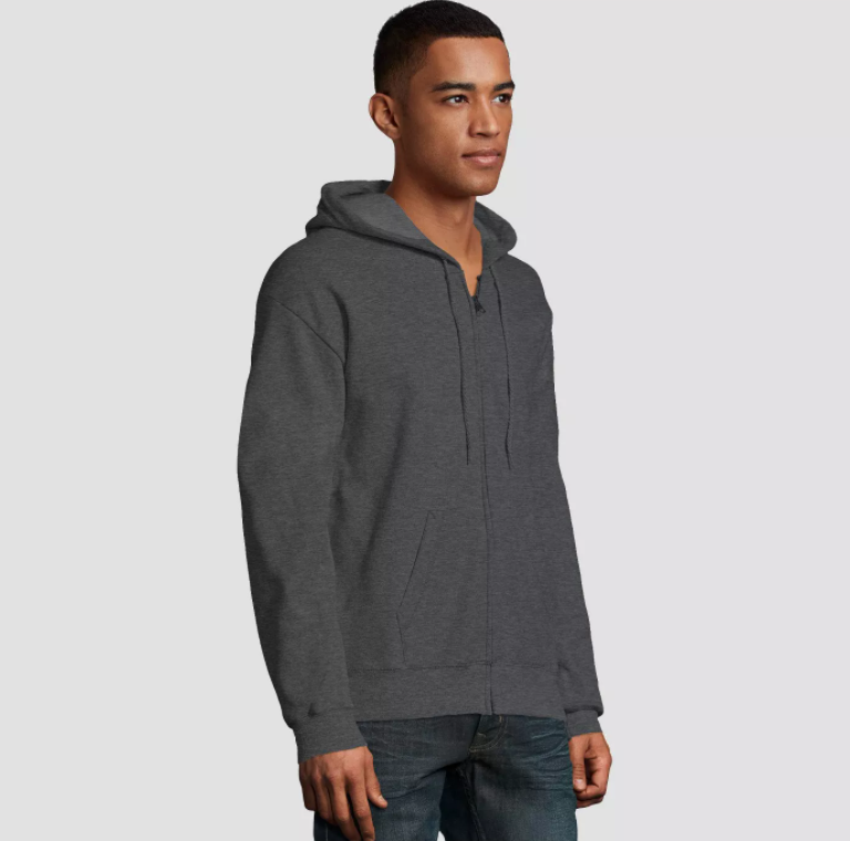 Charcoal With Zipper Hoodie – Zeodra Fashion