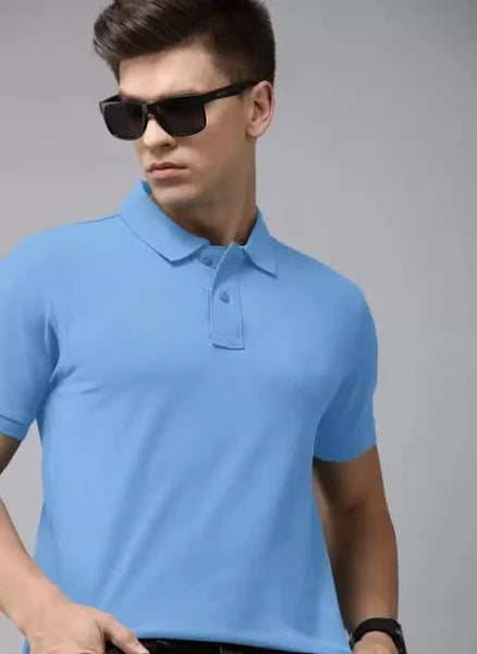 Pack of 3 Solid Collar T-shirt