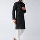 Black Straight Kurta Pajama for Men