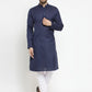 Navy Blue  Straight Kurta Pajama for Men