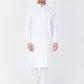 White Straight Kurta Pajama for Men